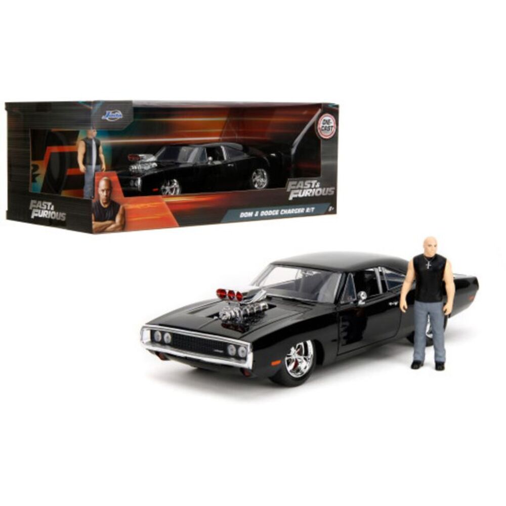 Jada Toys - 1:24 Fast & Furious 1 - Dodge Charger R/T with Dom Figure